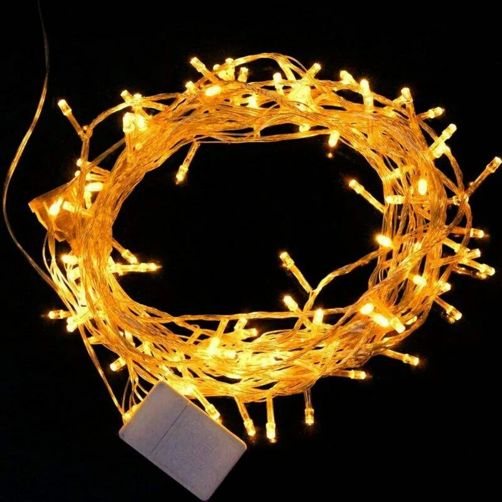 

10M 20M 50M Outdoor Waterproof Christmas Lights 8 Modes Decorative Led String Lights For Holiday Garland Lights 220V 110V