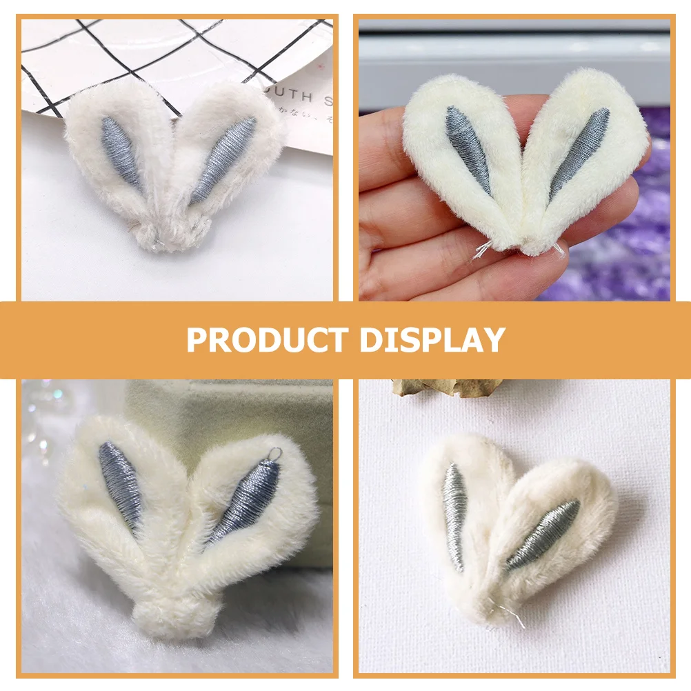 30 Pcs Ear Hair Clip Fabric Bunny Ears for Girl Hair Clips Ear Crafts Women Hairpin Decor Party Hat Party Supplies