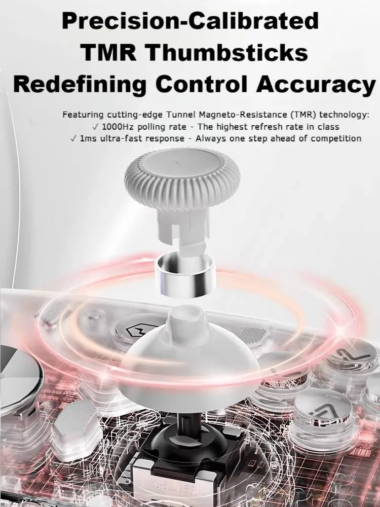 AOLION K20 TMR عصا التحكم أذرع التحكم في ألعاب الفيديو للتبديل 2/1Steam أندرويد iOS قاعة الهاتف تأثير عصا التحكم قاعدة شحن