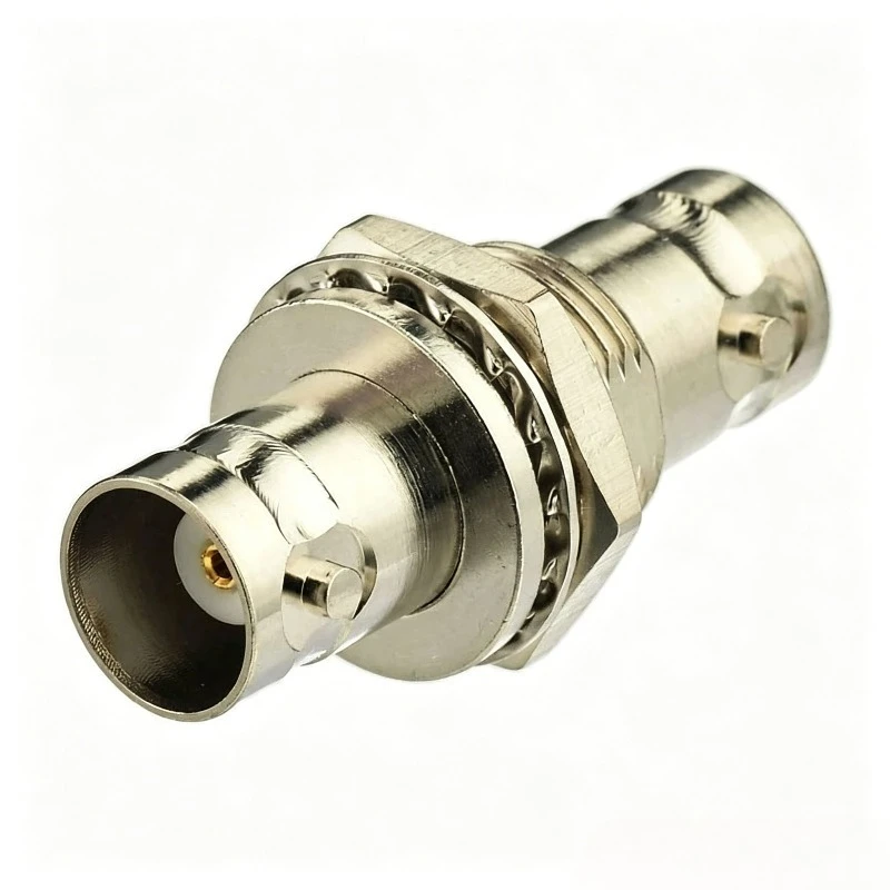BNC Female to BNC Female Bulkhead Adapter Panel Mount RF Coaxial Connector BNC Jack to Jack for Chassis