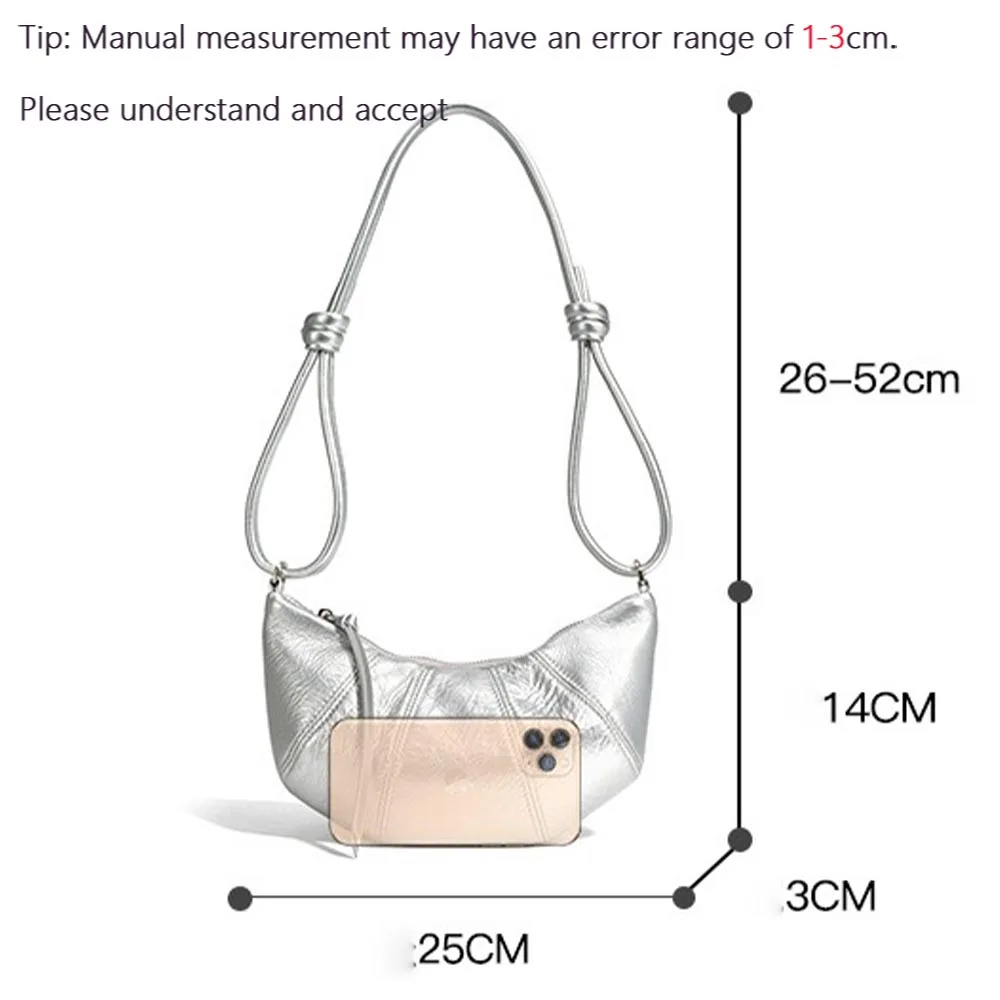 Motingsome-Mini bolsa de couro para mulheres, crossbody, bolsa de ombro, Lady, primavera, novo, meia lua, moda, 2022, primavera