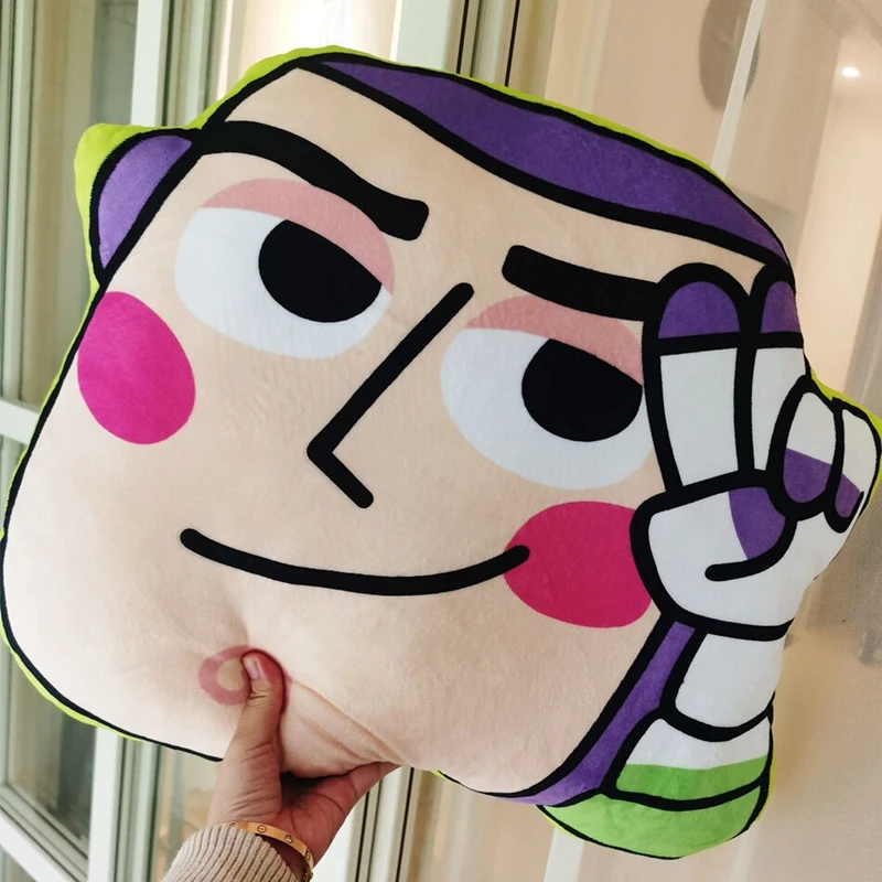 

In Stock 50cm Disney Woody Buzz Lightyear Living Room Sofa Bedroom Pillow Simple Cartoon Plush Doll Toys Christmas Gift Children