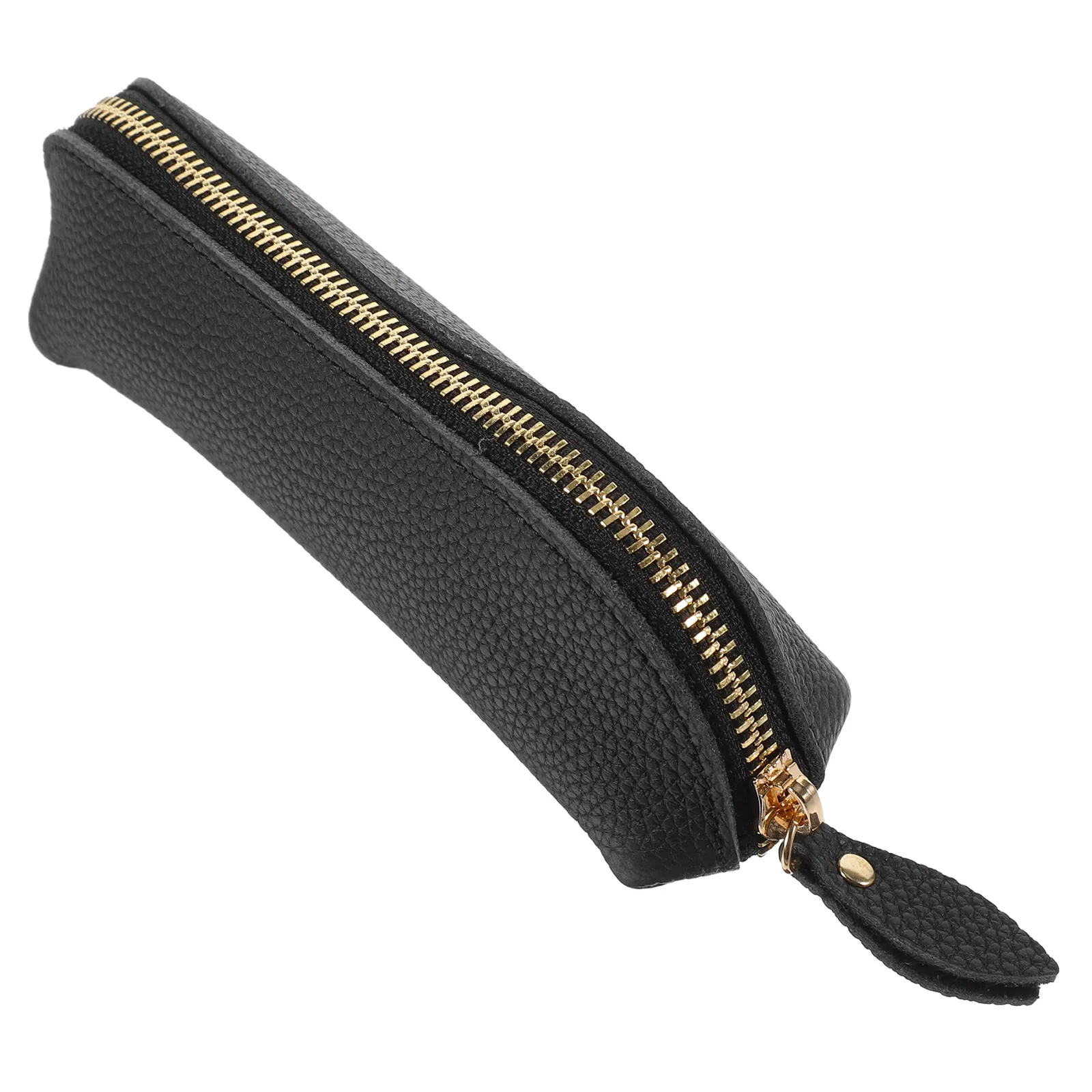 

Pencil Case Retro Lizard Top Layer Cowhide Large Capacity Pen Bag Slim Portable School Storage