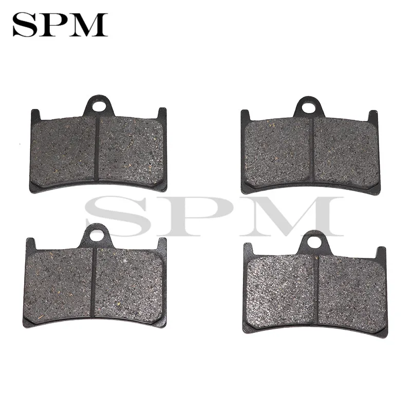 Motorcycle Front and Rear Brake Pads For Yamaha TZR 125 250 FZR 400 RR (4DX) 1992 FZS 600 Fazer 1998-2003 FA252 FA104