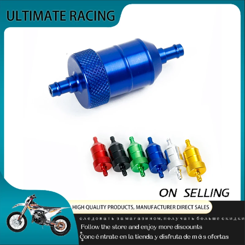 Applicable to Motorcycle Pit Dirt Bike ATV Quadruple Oil and Gas Fuel Filter 6-color Filter Oil Cup Dirt Bike Aluminium Alloy