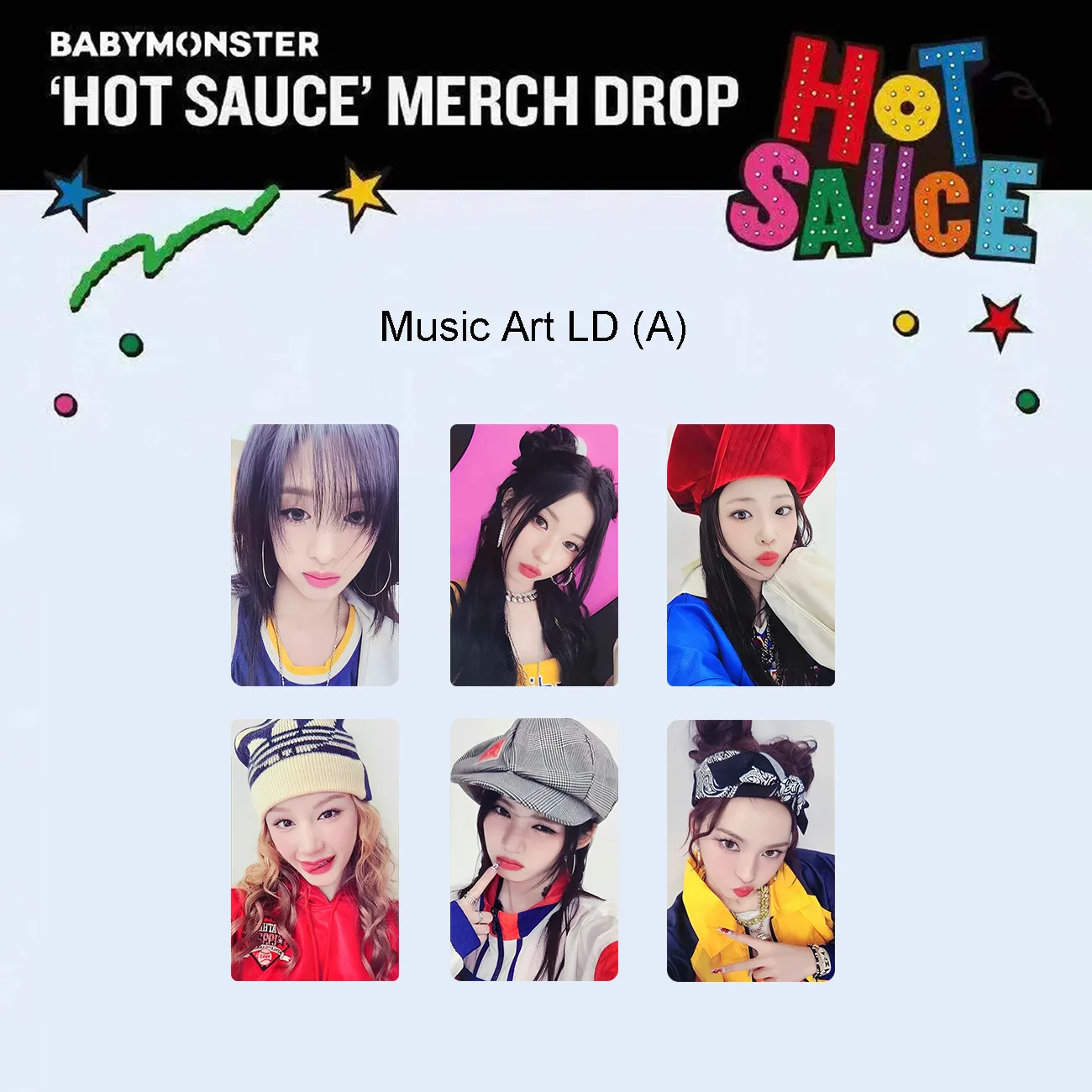 Kpop BABYMONSTER الرقمية واحدة صلصة ساخنة بطاقة صغيرة K4 RAM AHYEON RORA ASA RUKA CHIQUITA PHARITA ألبوم الموضة بطاقات الصور هدية