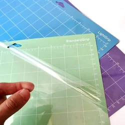 Schneidematte, Graviermaschinen-Pad, PVC-Gravur, Stanzen, 4,5 x 12 Zoll Grundplatte mit selbstklebenden PVC-Matten für Cricut/Cameo 4