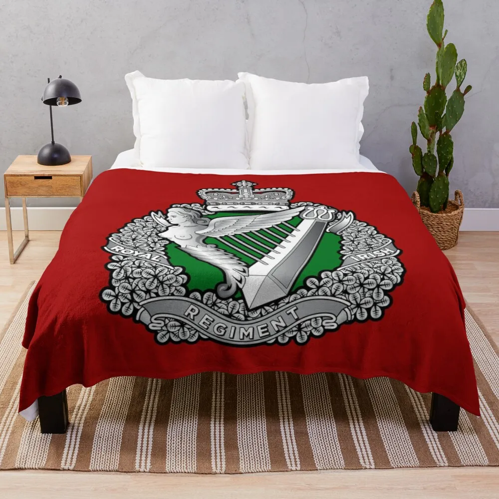 

ROYAL IRISH REGIMENT Throw Blanket retro blankets sofa throw blanket throw blanket blankets for sofa