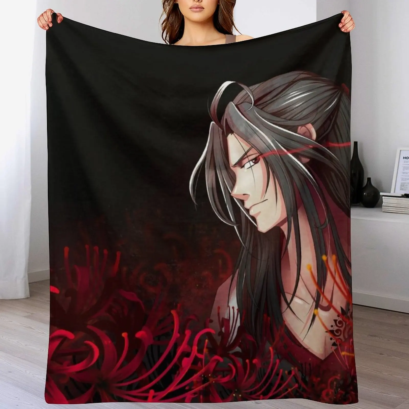 

Wei Ying a Yiling Laozu / Mo dao Zu Shi MDZS Throw Blanket No Pilling Soft Warm Blanket for Bed