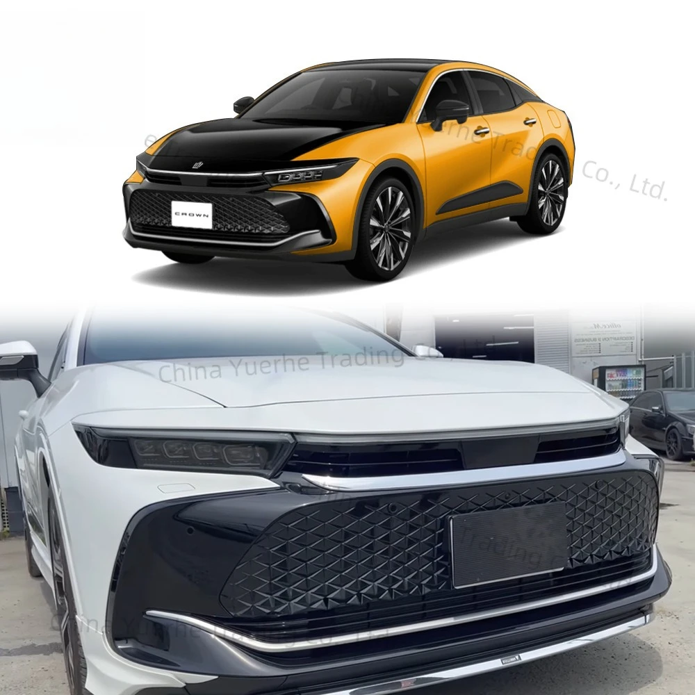 

Подходит для Toyota 23, модифицированная крышка CROWN Corssover, средняя сетка, гальваническая декоративная полоса для предотвращения столкновений