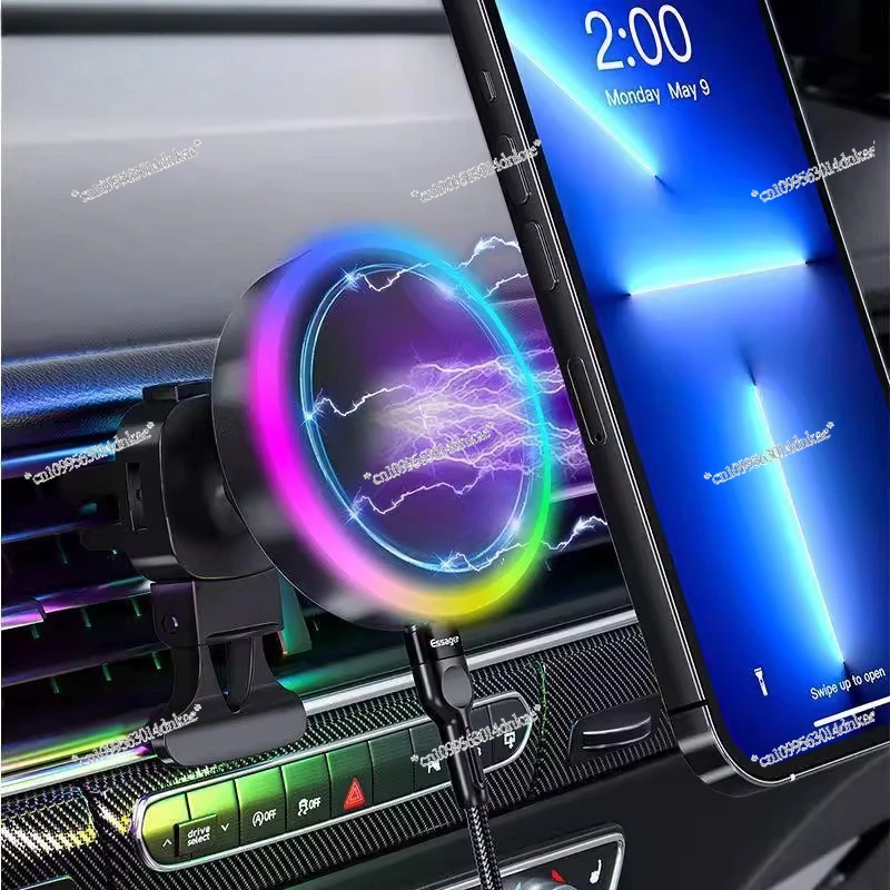 

Hot-selling Series Navigation Car 15-load Wireless Charging Bracket Car Mobile Phone Fast Charging Air Magnetic Ferris Wheel T