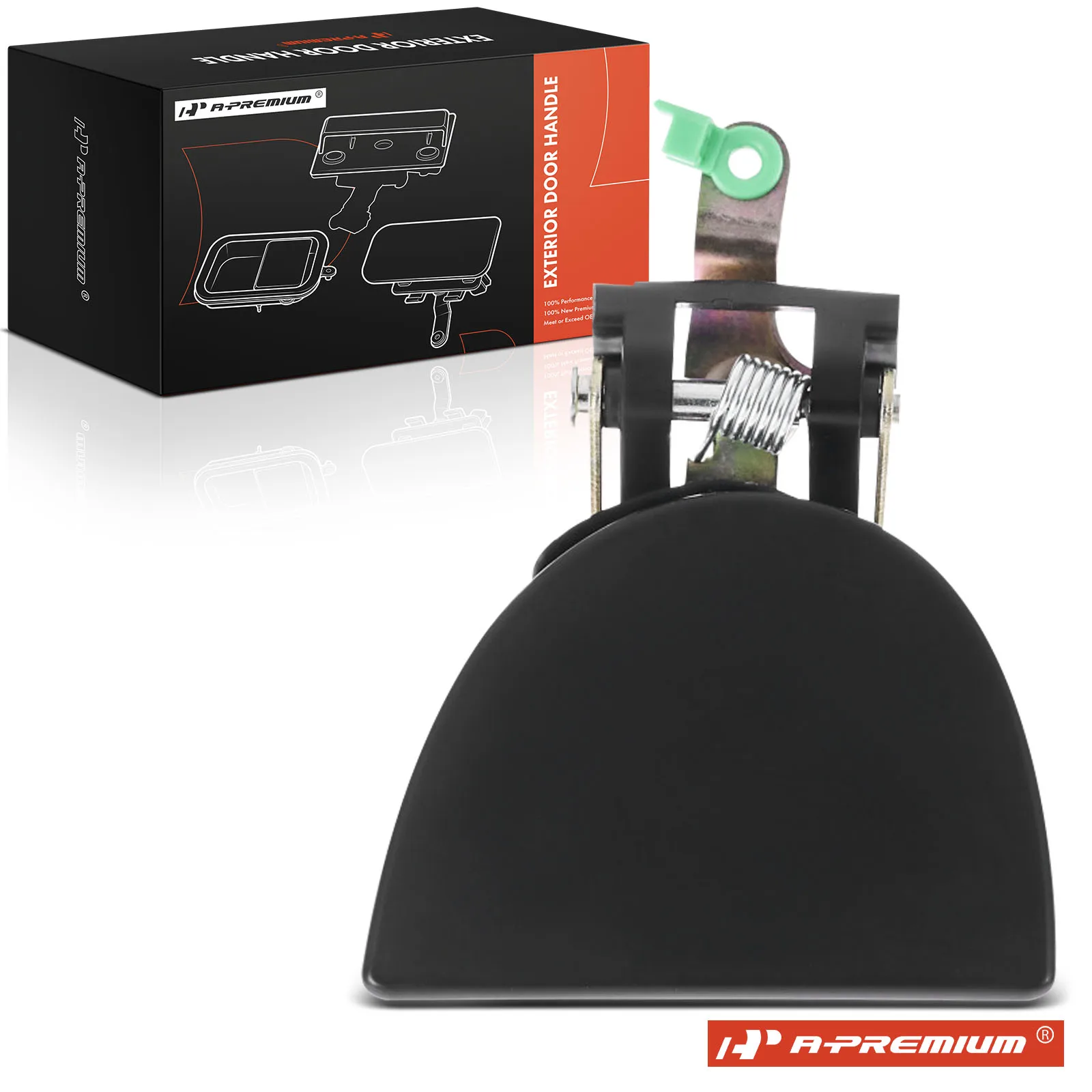 A-Premium Front Passenger Side Primed Black Exterior Door Handle for Mercury Villager 1993-1998