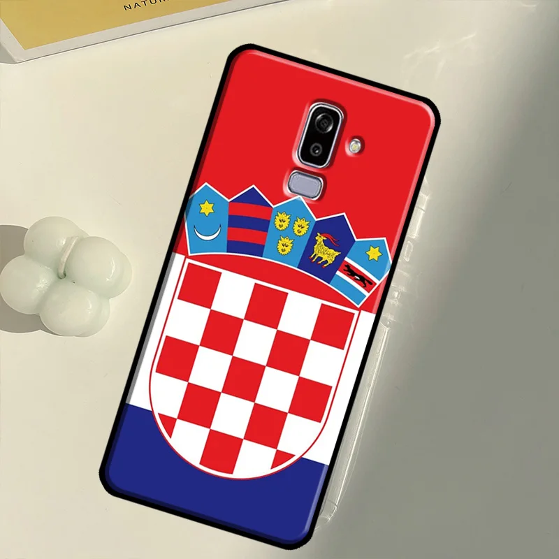 Croatia flag Case For Samsung Galaxy J4 J6 Plus 2018 A6 A7 A8 A9 J8 J1 J3 J5 J7 2016 A3 A5 2017 Cover