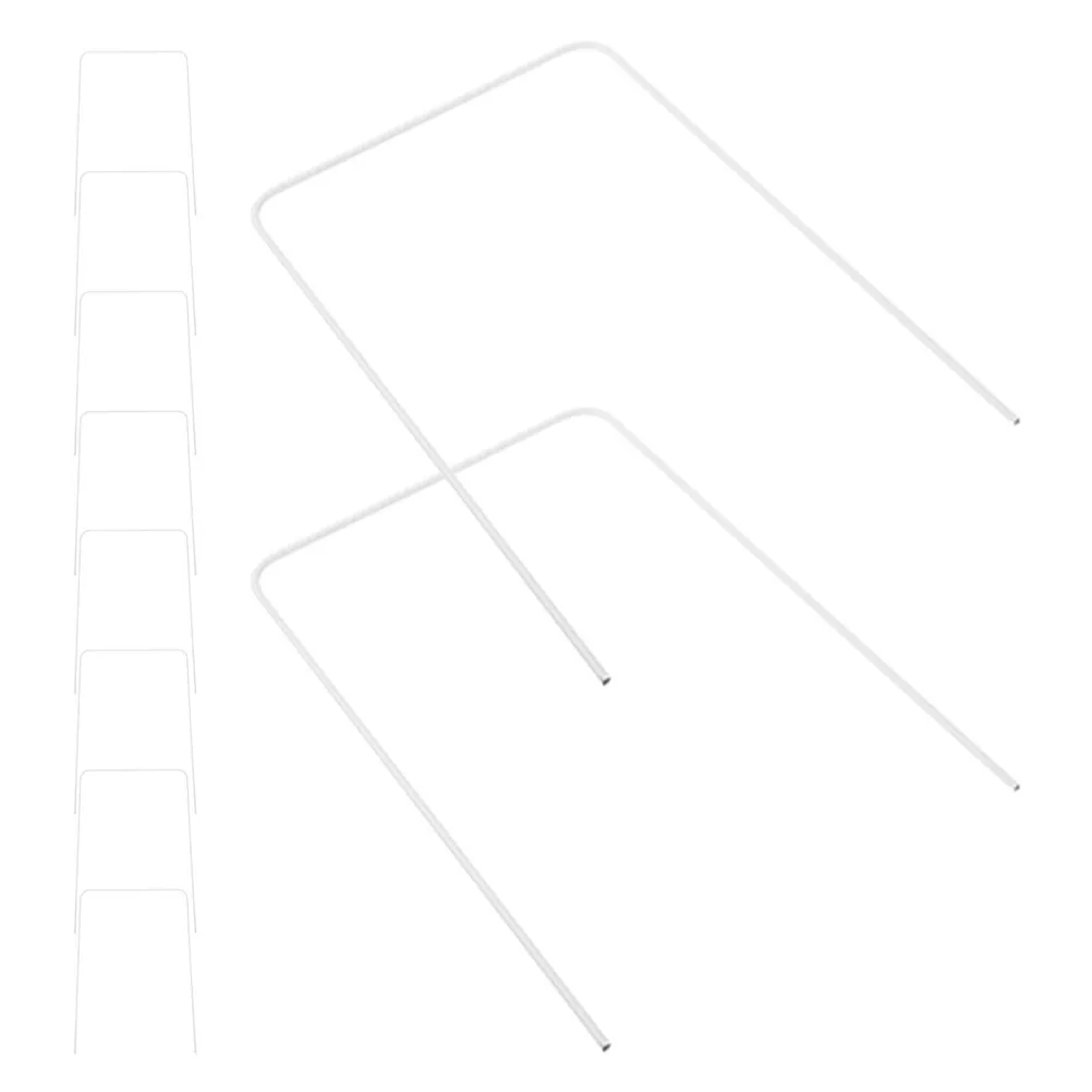 

10Pcs Easy Install Croquet Wickets White Metal Replacement Set for Backyard Outdoor Croquet Game Standard Size Accessories