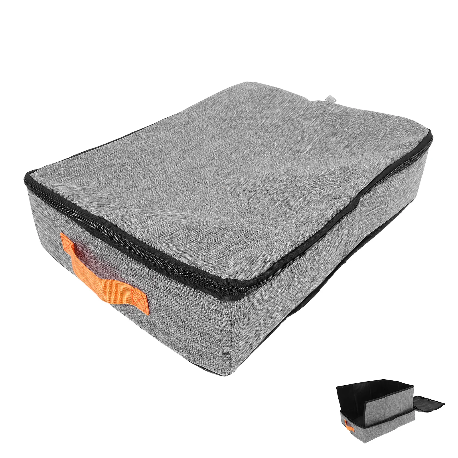 

Portable Foldable Cat Litter Box with Splash Guard Compact Travel Toilet for Cats Ideal for Plane Car Camping Small