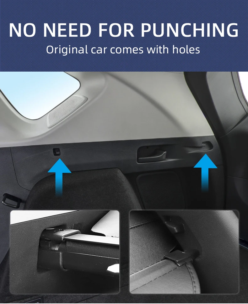 Cubierta Retráctil para Maletero Compatible con Acura RDX 2019 2020 2021 2022 2023, Protector Impermeable para Paquetes, Accesorios para Auto
