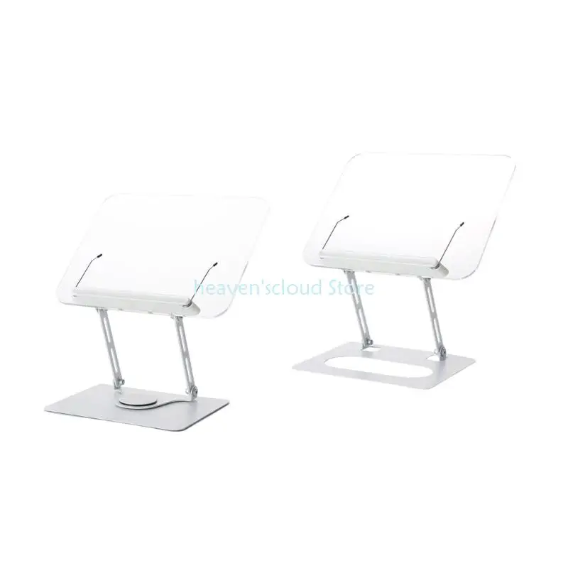 

Y88B Gift Acrylic Book Stand Foldable Reading Stand with 360 Rotate Ergonomic Bracket