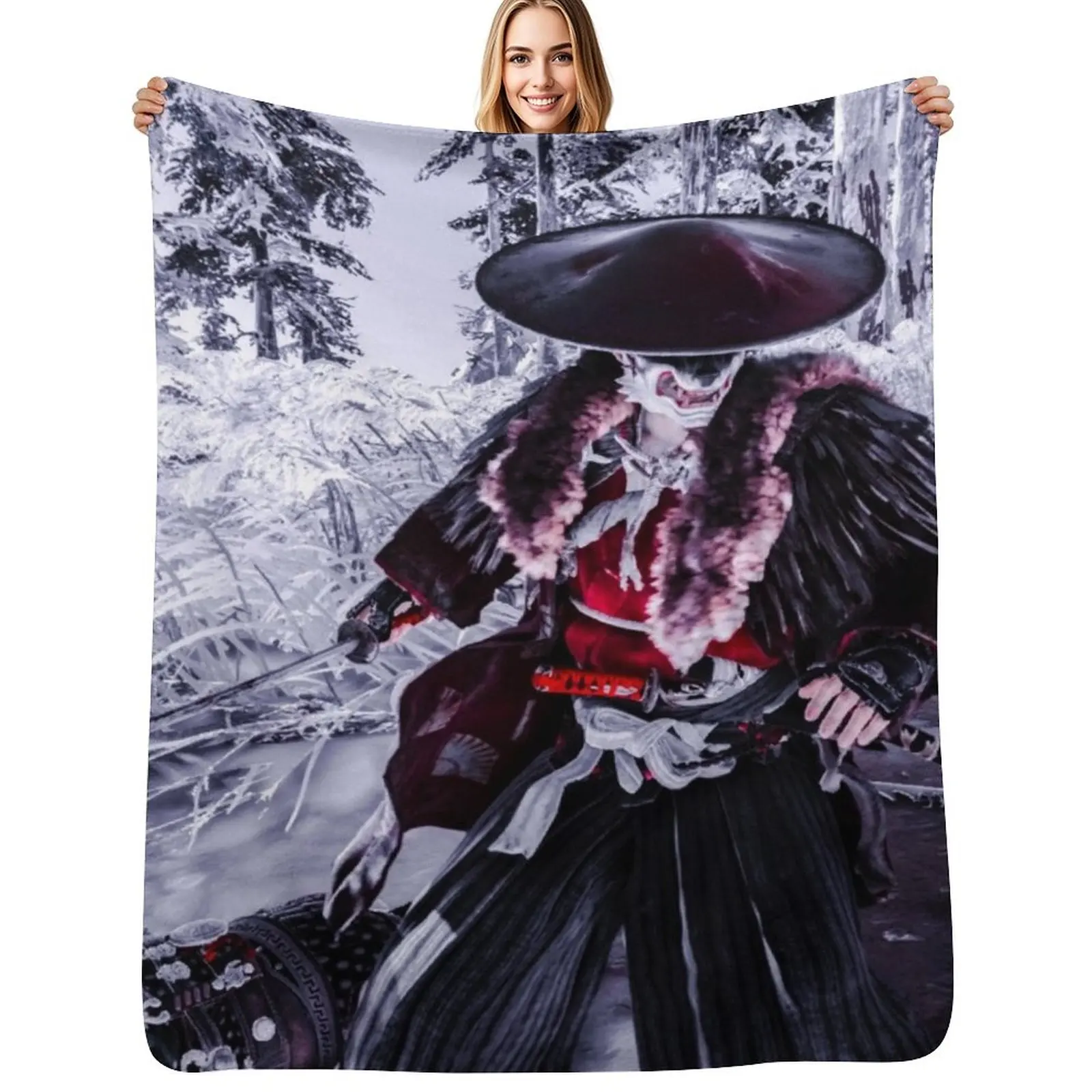 

The Werewolf Ronin Throw Blanket Beach Heavy Decorative Sofas Weighted Blankets