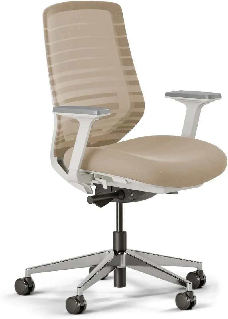 Branch Ergonomic Chair - A Versatile Desk Chair with Adjustable Lumbar Support, Breathable Mesh Backrest, and Smooth Wheels