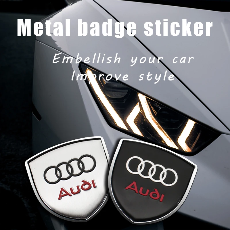 

3D Metal Car Badge Body Trunk Sticker Emblem Decoration Decal For Audi S Line A3 B7 A1 A4 B8 8P B9 8V Q7 A5 A6 Q5 Q3 Accessories