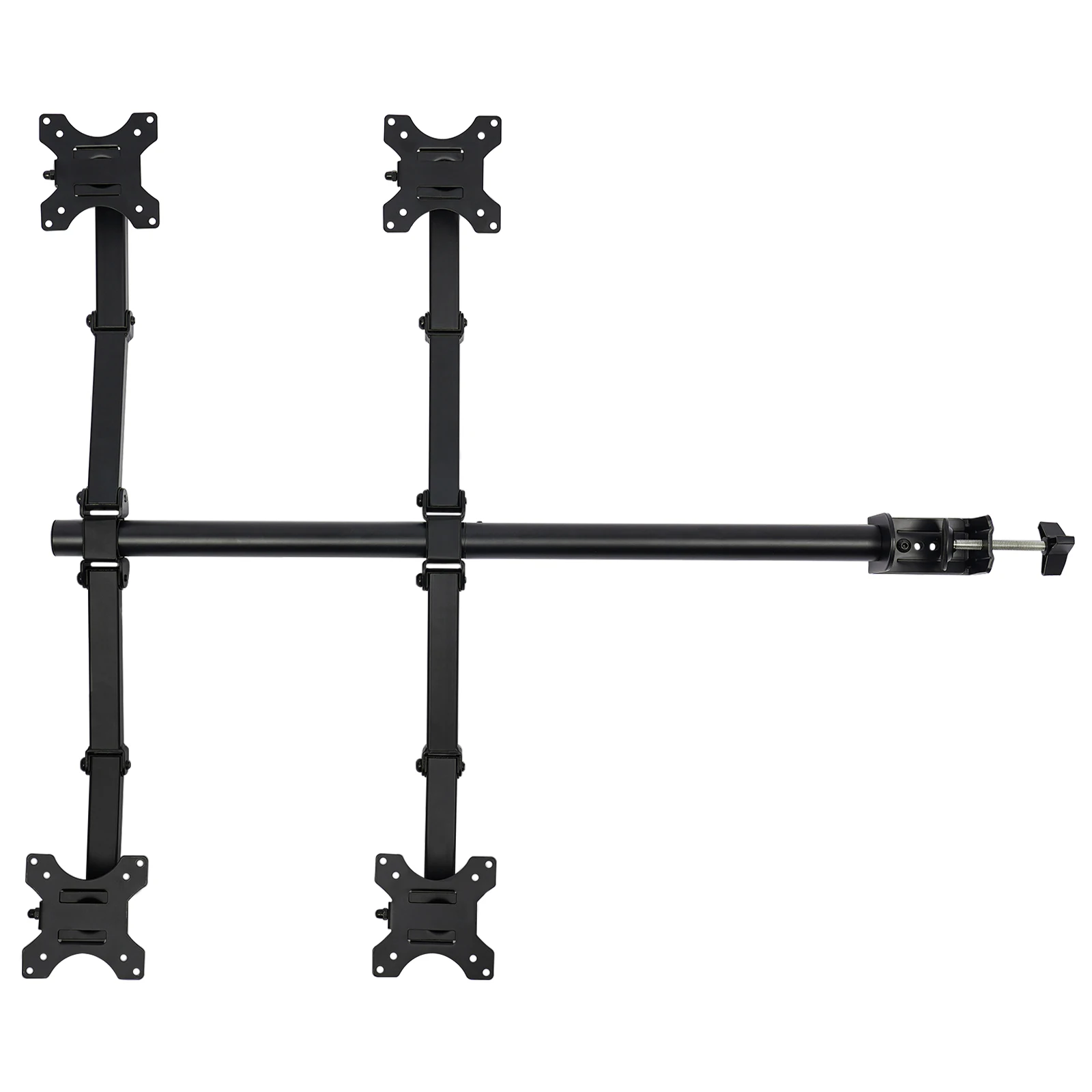 Height-adjustable Display Bracket Holder 4-screen Mount For 10-27-inch Monitor Displays