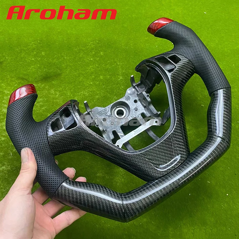 100% Real Carbon Fiber Steering Wheel For Hyundai Genesis Coupe 2009 2010 2011 2012 2013