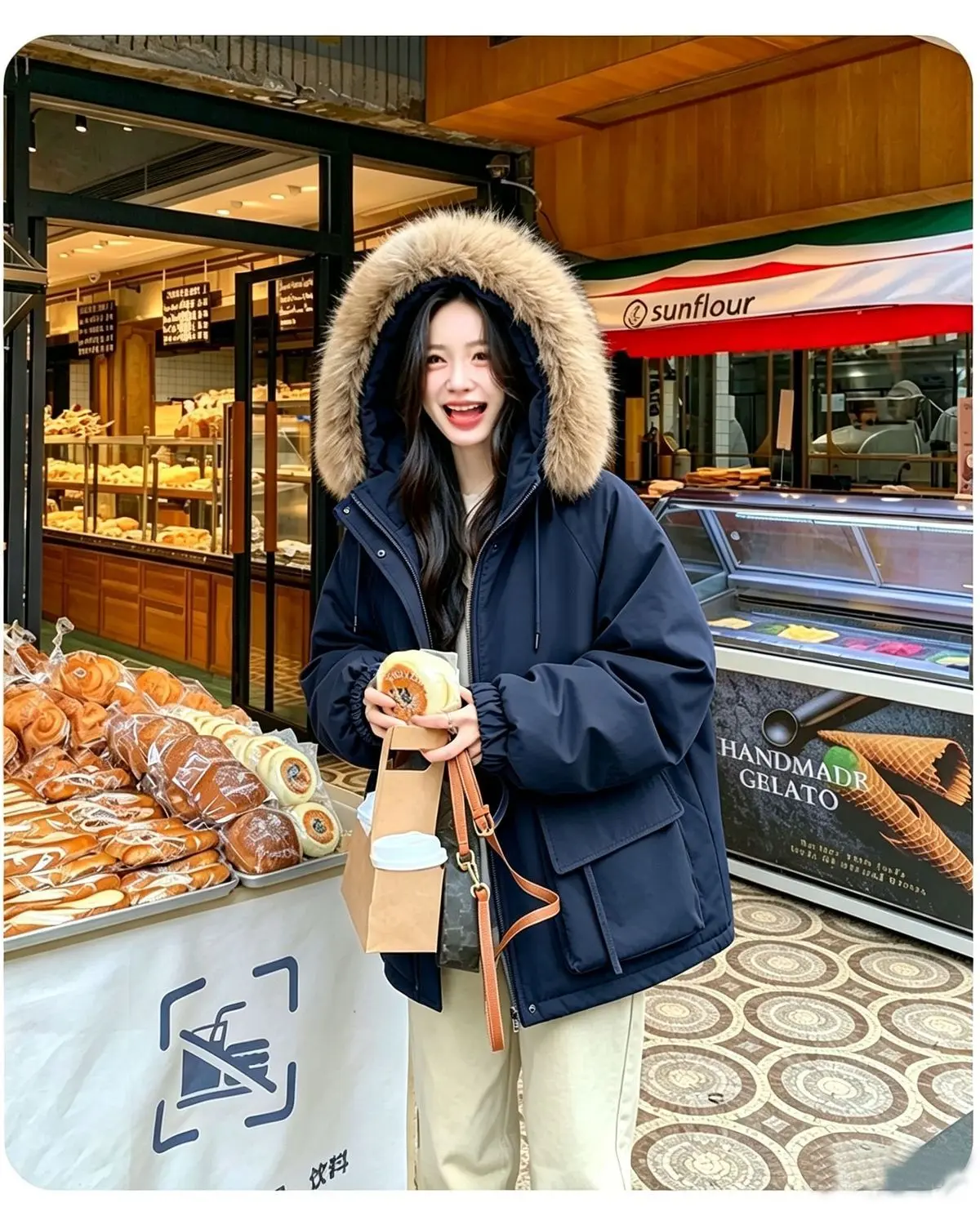 Detachable Large fur collar Plush Thick Cotton Jacket 2026 Autumn Winter New Warm Parker COAT Women's Medium long Cotton Jackets