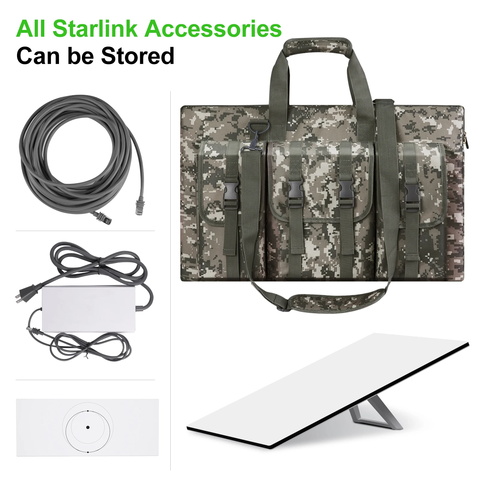Сумка для переноски Starlink V4, портативная сумка для путешествий на открытом воздухе, прямоугольная сумка для хранения аксессуаров Starlink Gen3