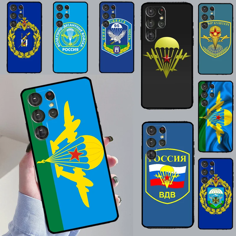 Russia Airborne Cover For Samsung Galaxy S23 S20 FE S21 S22 Ultra Note 20 Note 10 S8 S9 S10 Plus Phone Case