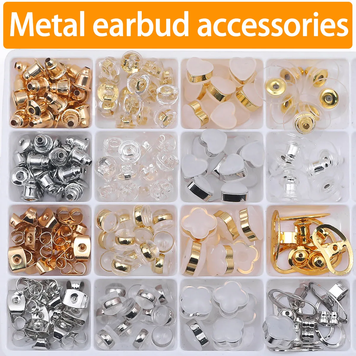 Multi-Style-Ohrstöpsel aus Metall in verschiedenen Farben, handgefertigt, DIY-Schmuckherstellung, Ohrring-Zubehör, Ohrringe, Schmuck