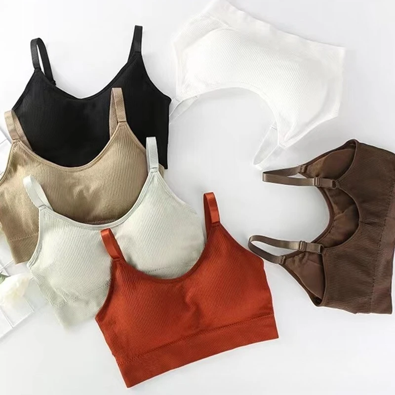 مثير الملابس الداخلية النساء جمع لا الصلب حلقة الملابس الداخلية الصدرية صديرية دائرية ملفوفة الصدر الجمال الظهر النشاط القطن قسم رقيقة صديرية دائرية #3