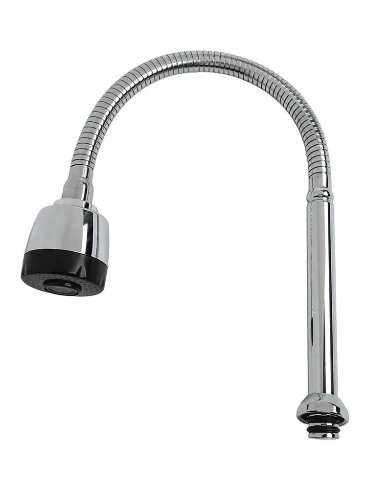 Home Improvement Kitchen Cleaning Silver Swivel Faucet Long Lasting Faucet Design Flexible Faucet Powerful Jet Spray