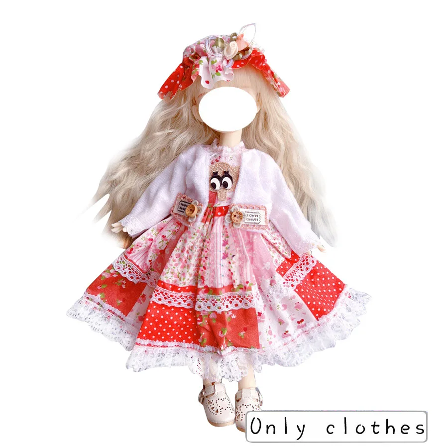 Pretty KK Dress Princess Clothes for 30cm 1/6 Bjd DIY Doll Dress Up Clothing Dolls Skirt Cute Casual Suit Socks Toy Accessories