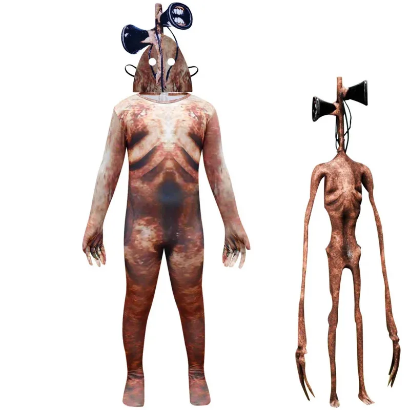 Sky06 2021 صفارة الإنذار رئيس الاطفال أزياء الهالوين أنيمي تأثيري حللا مع أغطية الرأس بنين بنات مضحك ملابس الحفلات Carniva66lU &