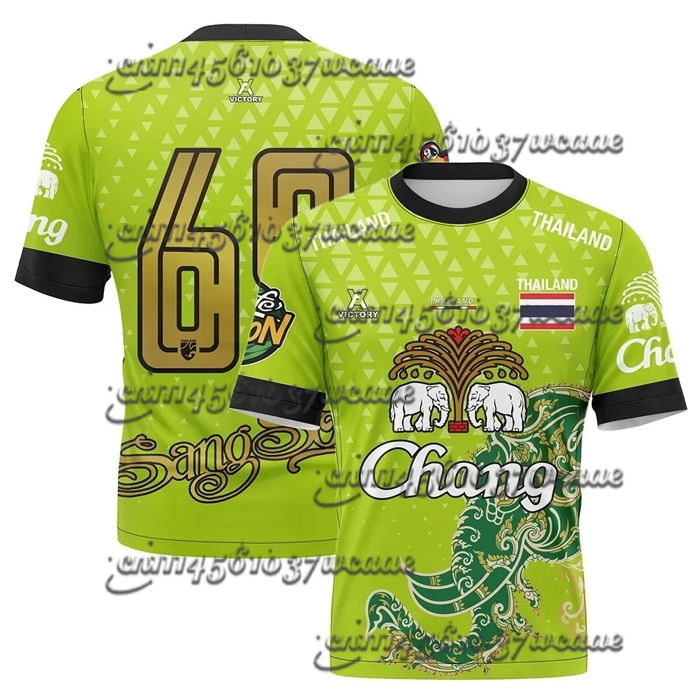 Thailand Chang Elephant Short Sleeve Summer Street T-Shirt for Men High Quality Oversized Breathable T Shirt for  FamilyMatching
