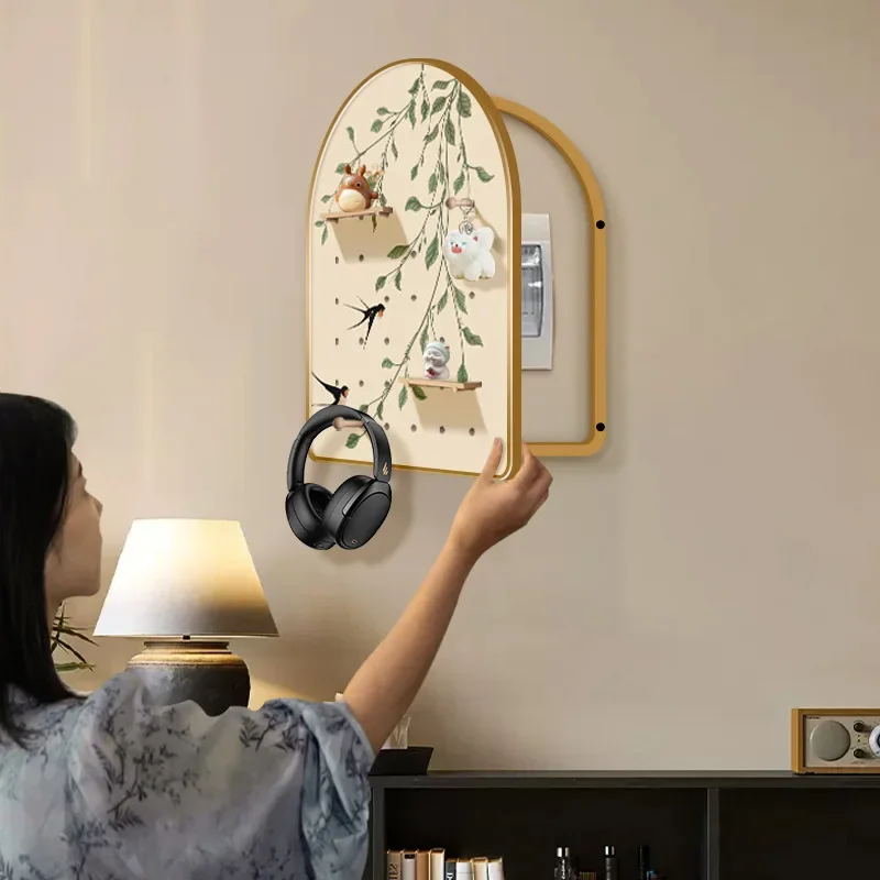 Green plant meter box decorative painting restaurant creative shelf cave board mural strong and weak current
