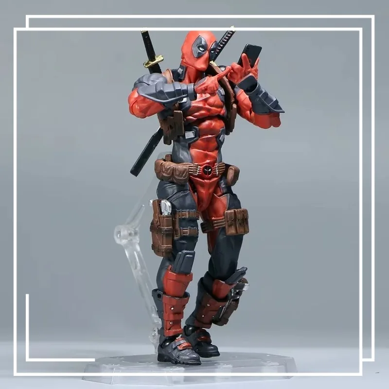 ฟิกเกอร์ Marvel Revoltex Deadpool 025EX 2.0 แบบขยับได้ - โมเดลสะสมที่สามารถปรับท่าทางได้หลากหลาย เหมาะสำหรับเป็นของขวัญในกล่องเดิม