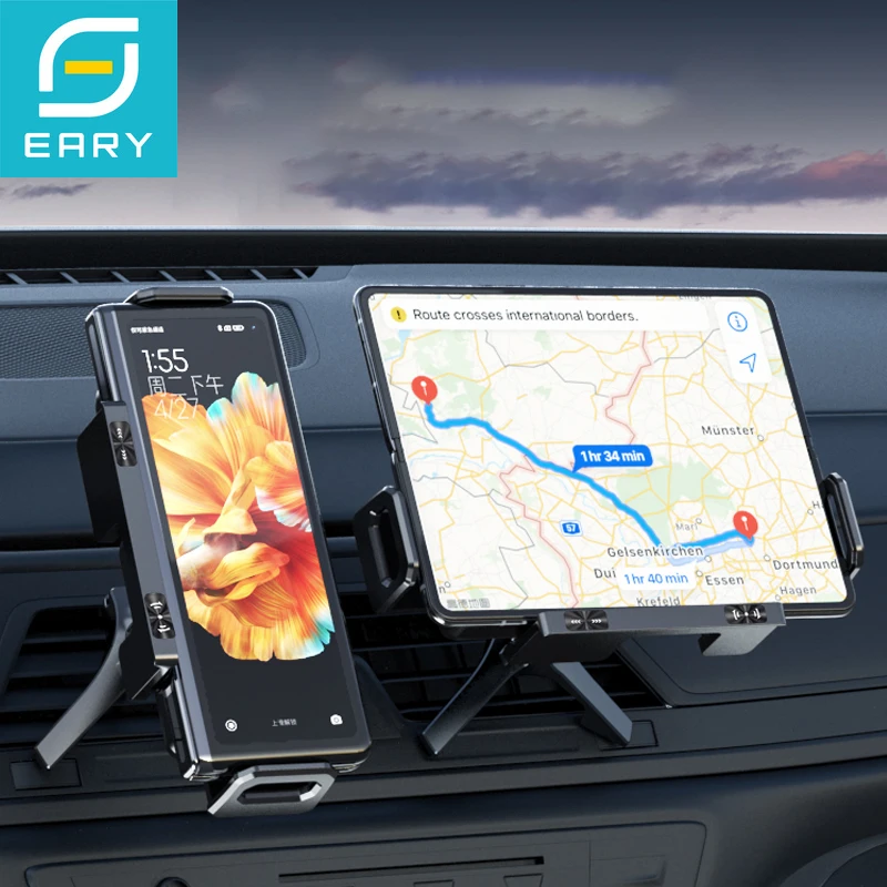 

Eary Wireless Car Charger 15W Fast Charging Auto Clamping Car Phone Mount Air Vent fit for iPhone Samsung Galaxy Z Fold 7 6 5 4