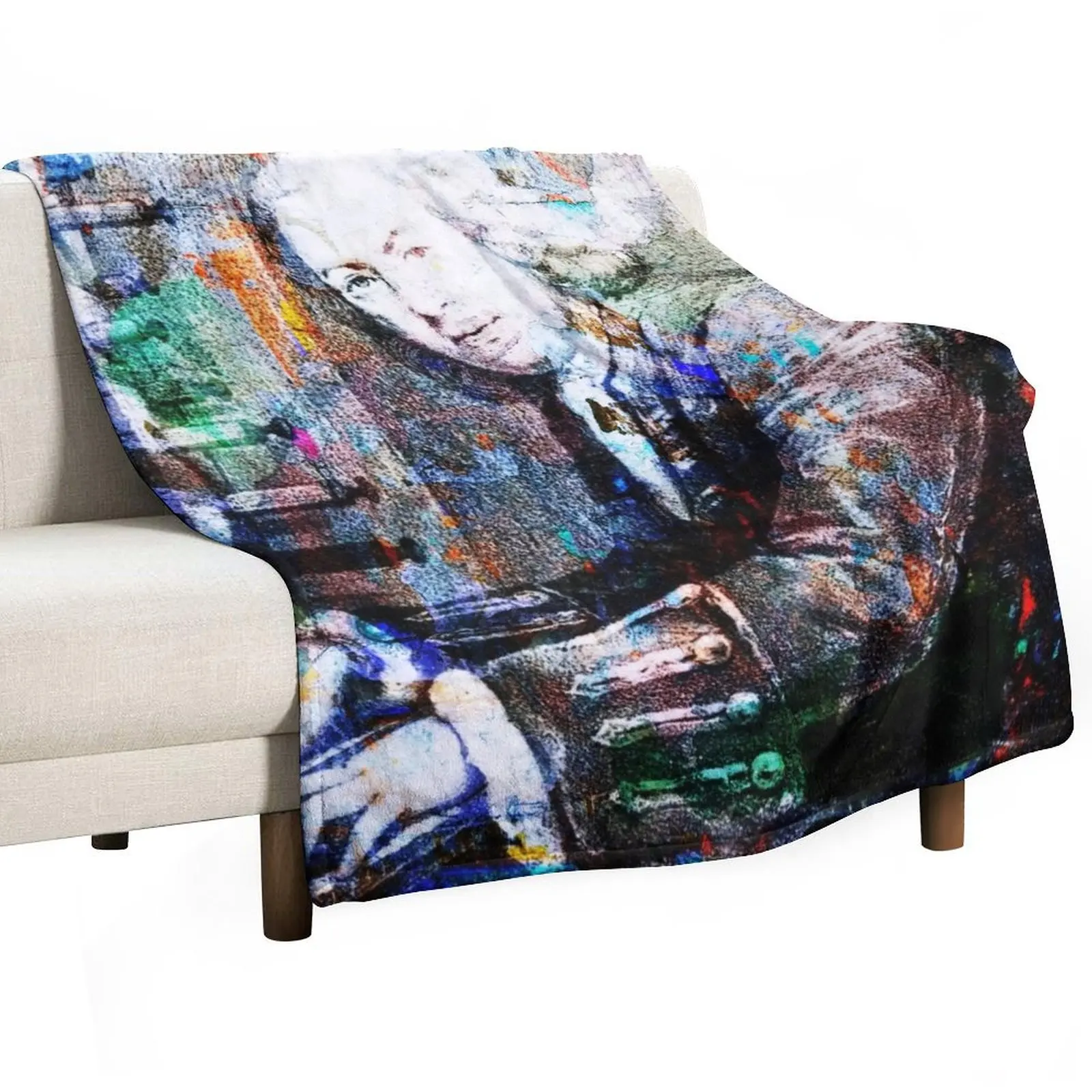 Bach Composer Musician Collage Portrait Throw Blanket cosplay anime Plaid Blankets