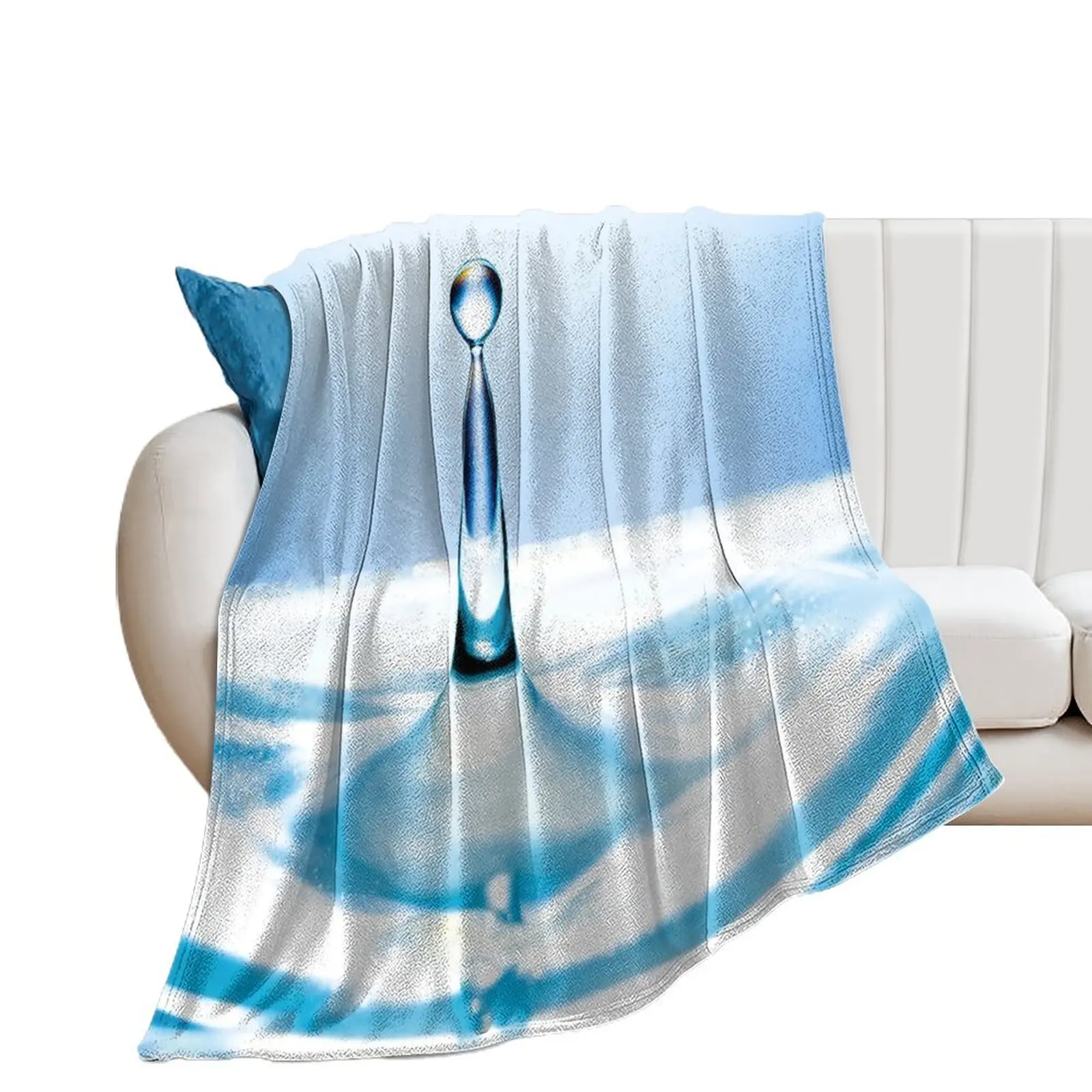 

Blue Water Drop Throw Blanket Extra Large Throw Hairy for babies Blankets