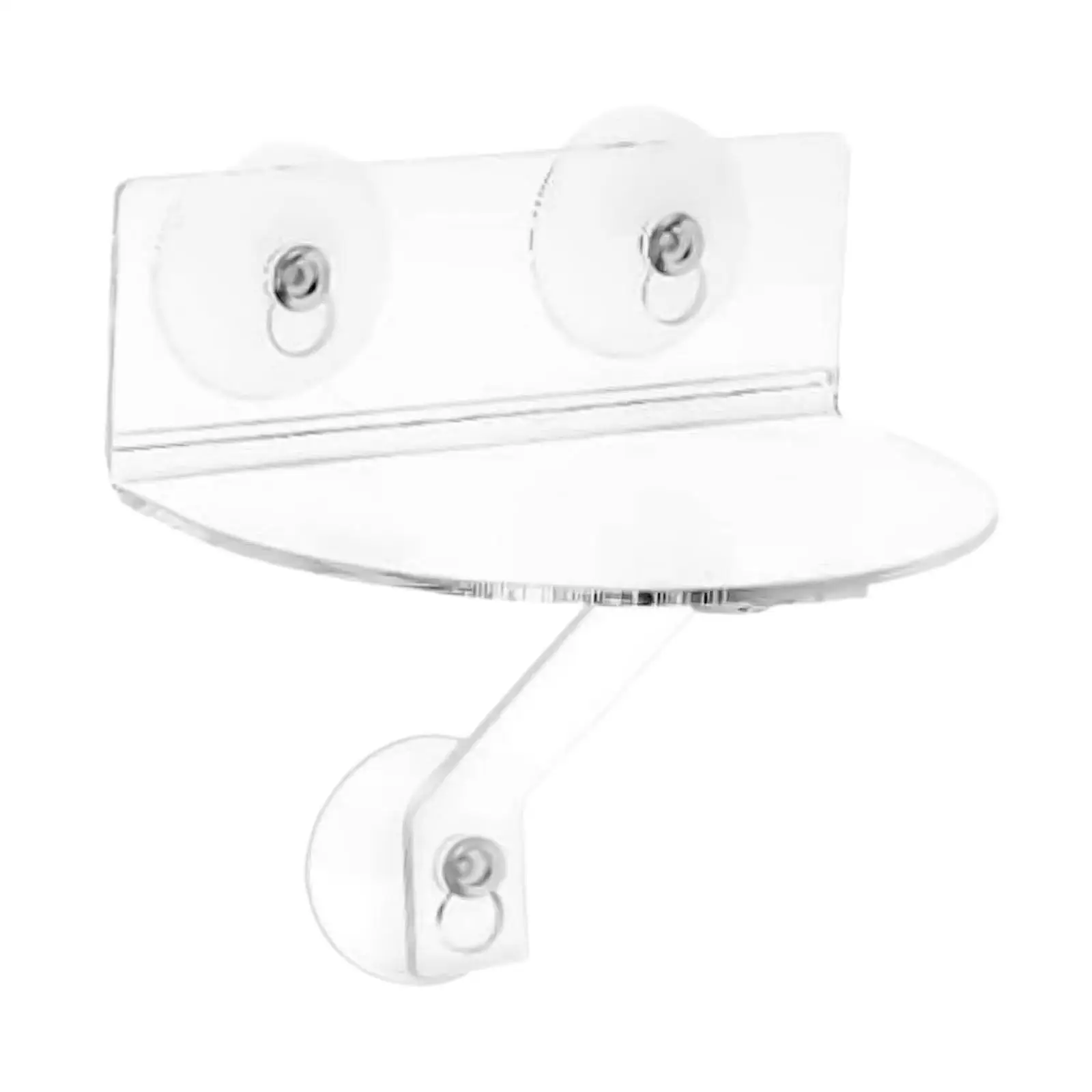 Acrylic Plant Stand Planter Storage Shelf Suction Cup Compact Strong Support Bracket Clear Display Rack Flower Pot Holder