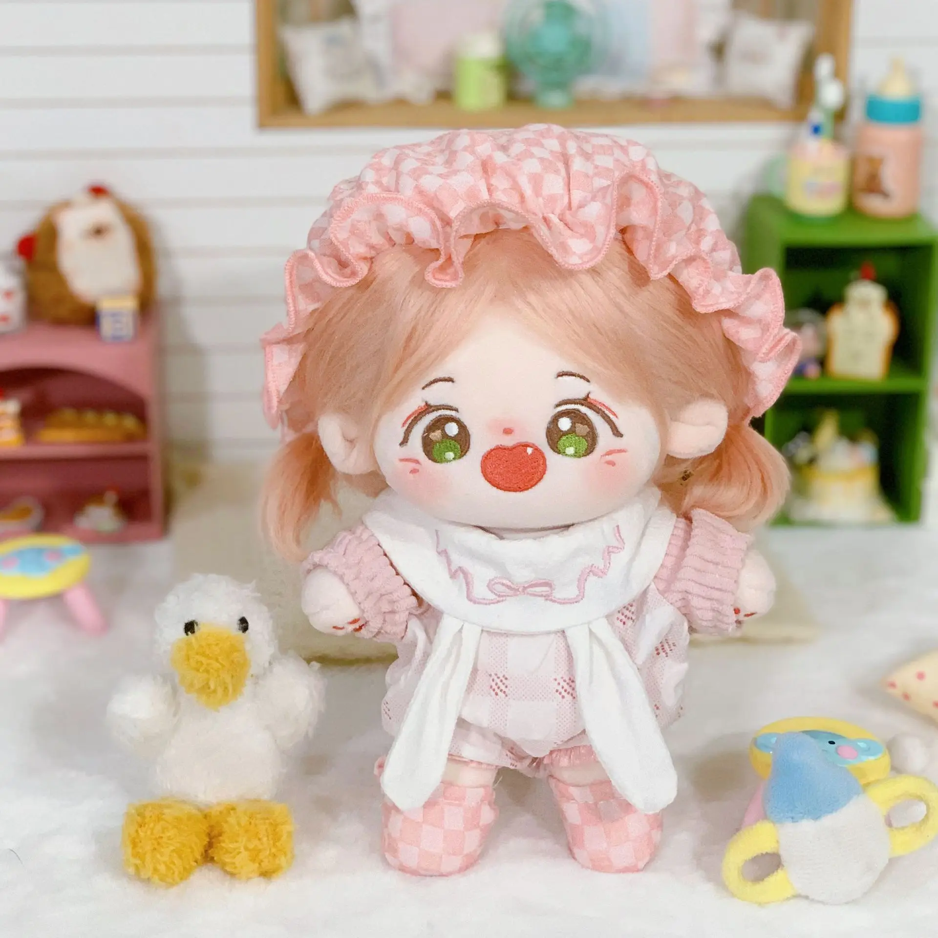 20 سنتيمتر ملابس دمى القطن الملابس فستان الأميرة لوليتا فستان مصغر فستان دعوى إكسسوارات دمي الكرتون الحيوان الأذن استبدال