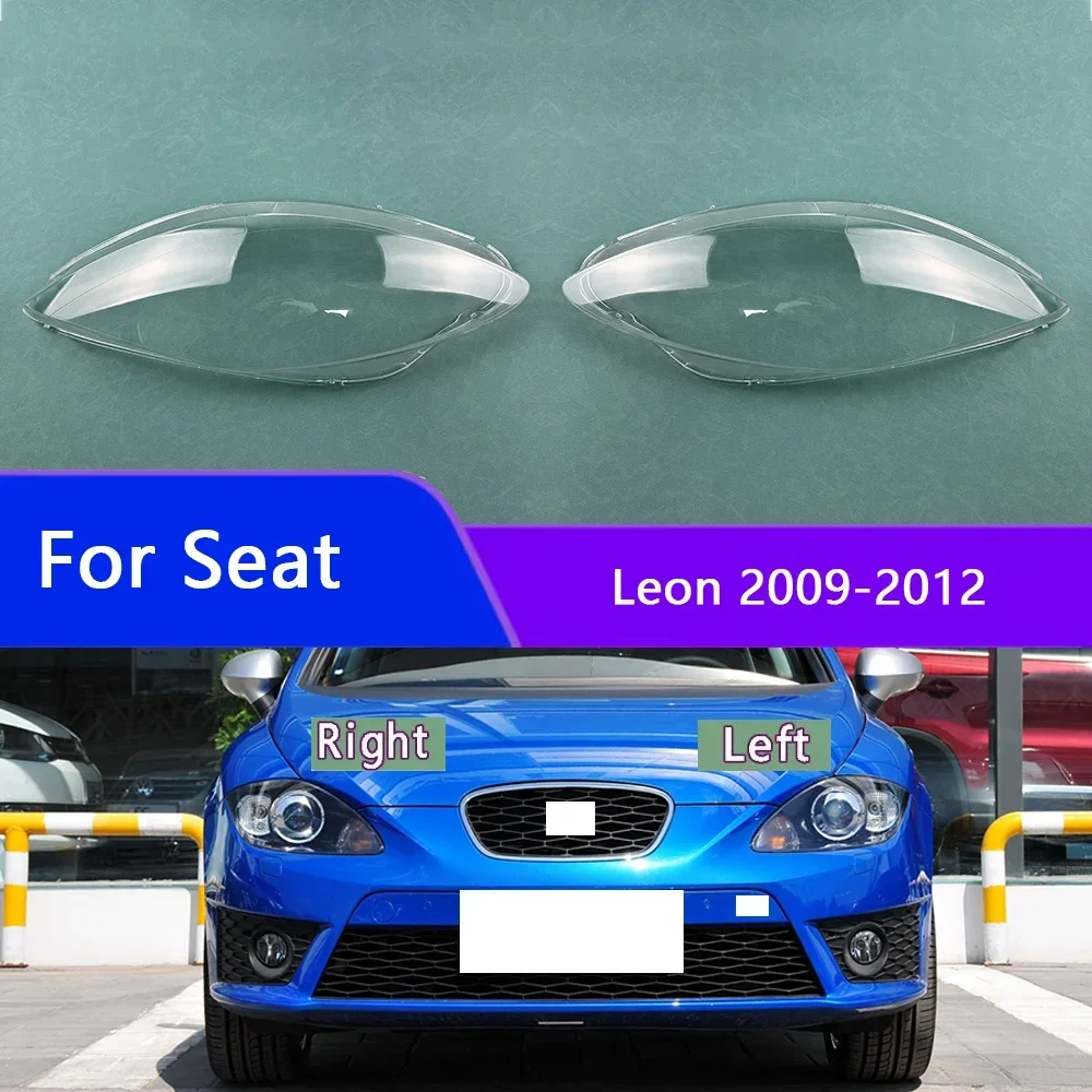 

For Seat Leon 2009-2012 Front Lamp Shade Headlight Mask Shell Transparent Cover Lens Replace The Original Lampshade