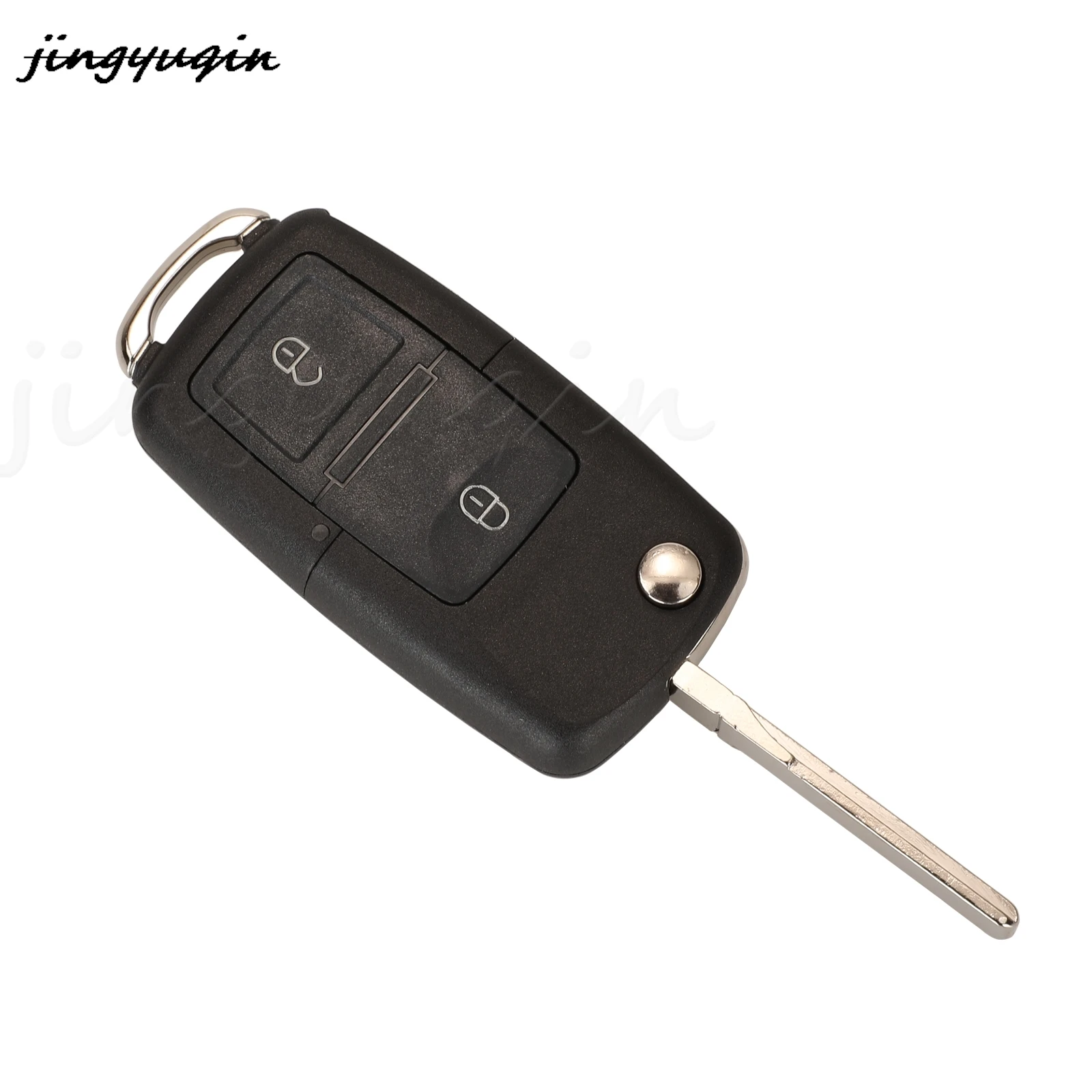 jingyuqin 2Buttons Smart Remote Car Key Fod 434MHZ ID46 Chip 1J0959753N For VW Volkswagen Beetle Bora Polo Golf Passat