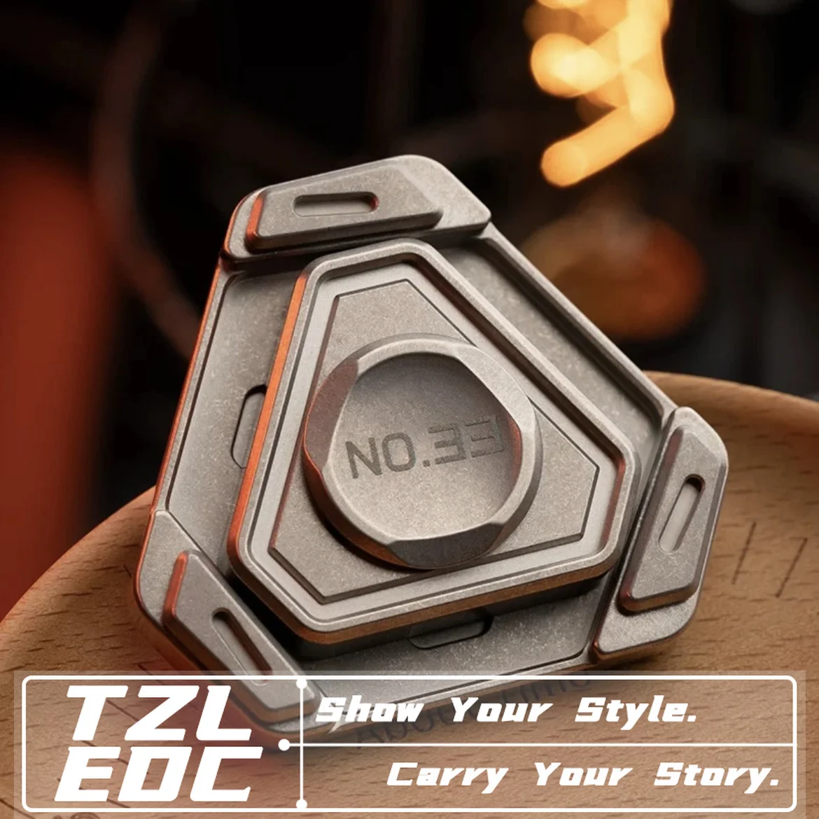 EDC  Heart Of Steel  Linkage Fidget Spinner Toys Stainless Steel Anti Stress Sensory Fidgeting Toys