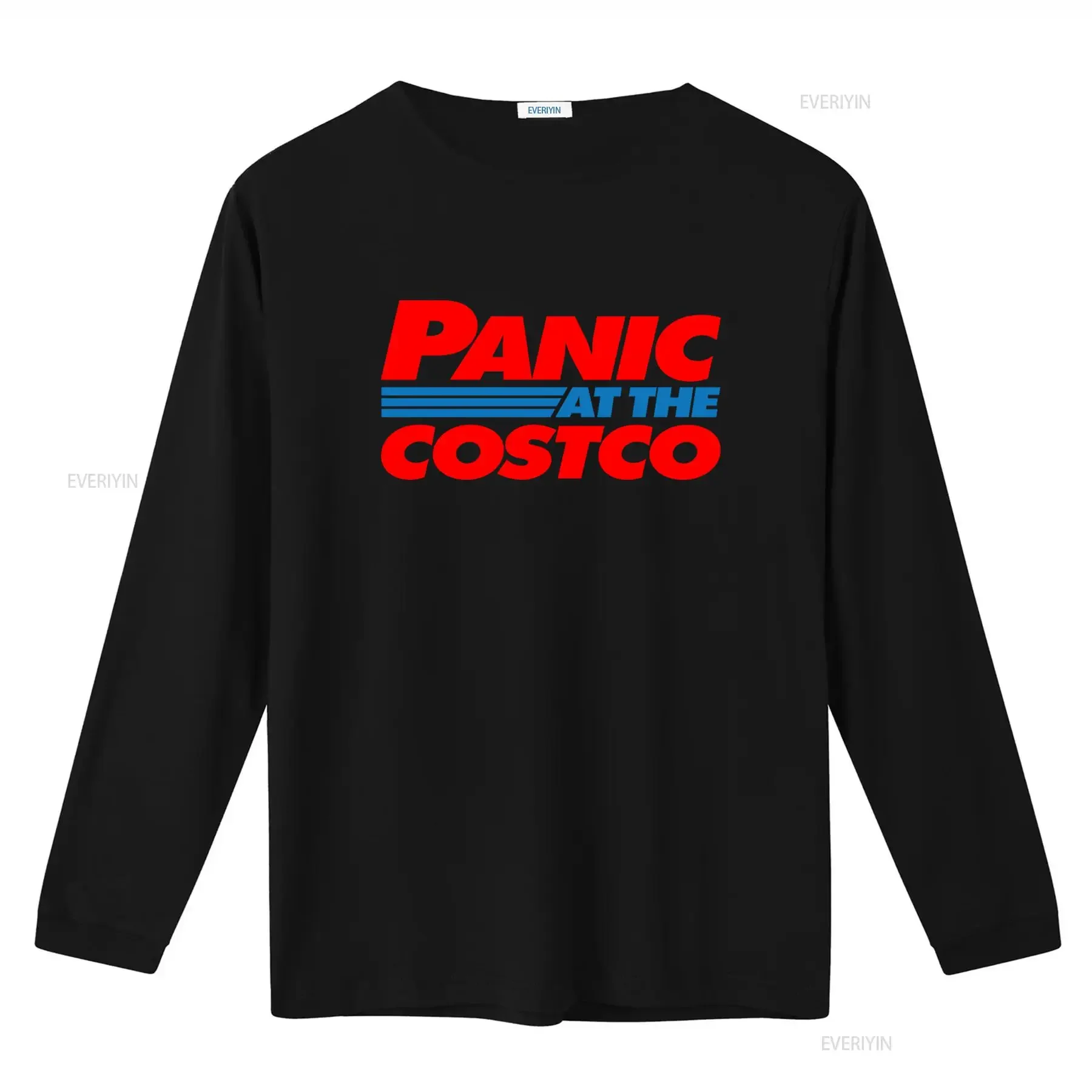 Panic At The Costco Vintage Retro Funny Oversized Washed T Shirt vintage Washed streetwear Top For Everyday Wear Breathable