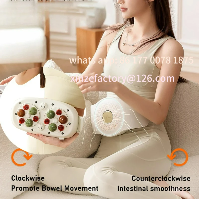 

Настраиваемый каменный массажер для живота, ролик для талии, электрическое массажное устройство, инструмент для женщин, стимулирующий живот