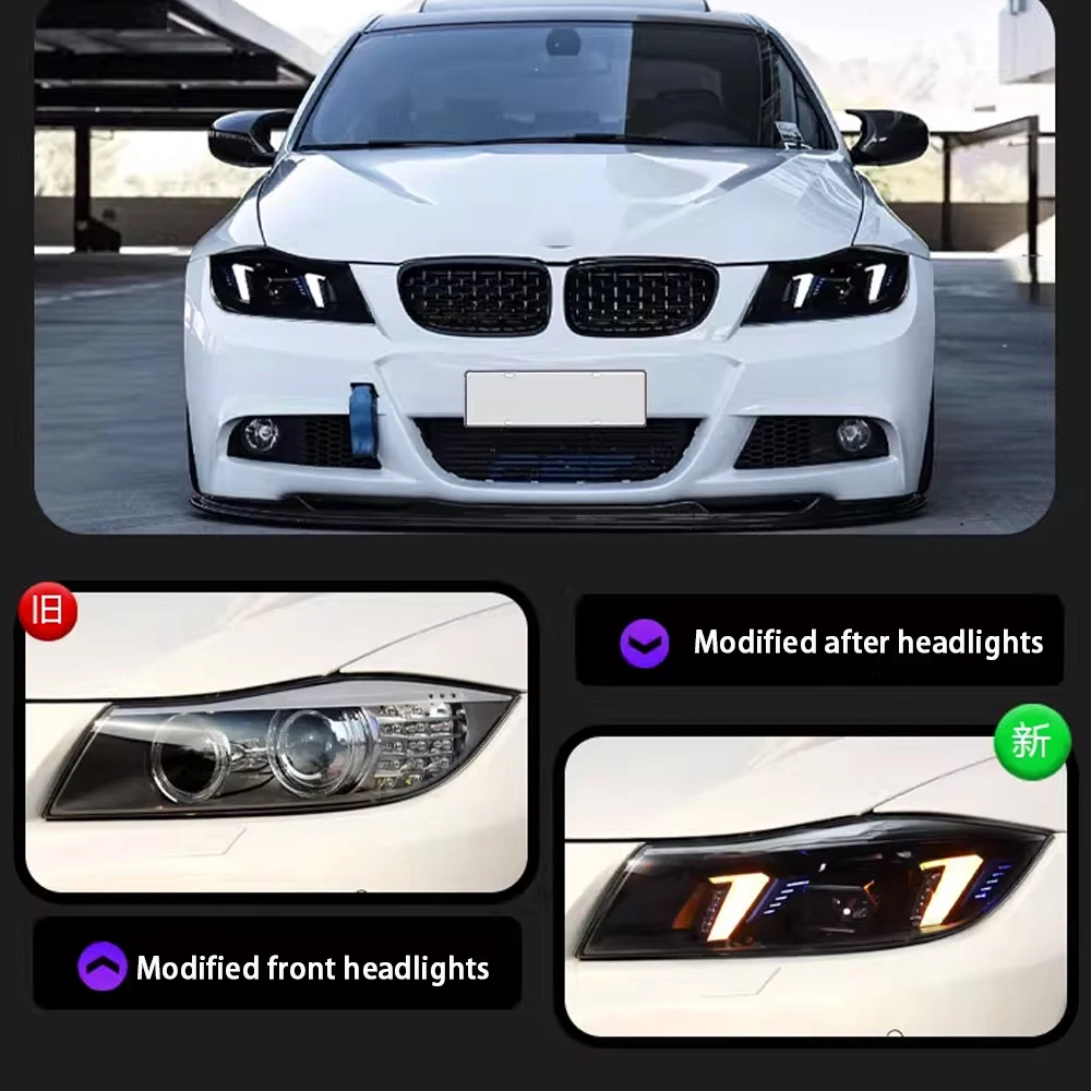 Headlight+taillight For BMW E90 LED Headlights 2009-2012 Head Lamp Car Styling DRL Signal Projector Lens Automotive Accessories