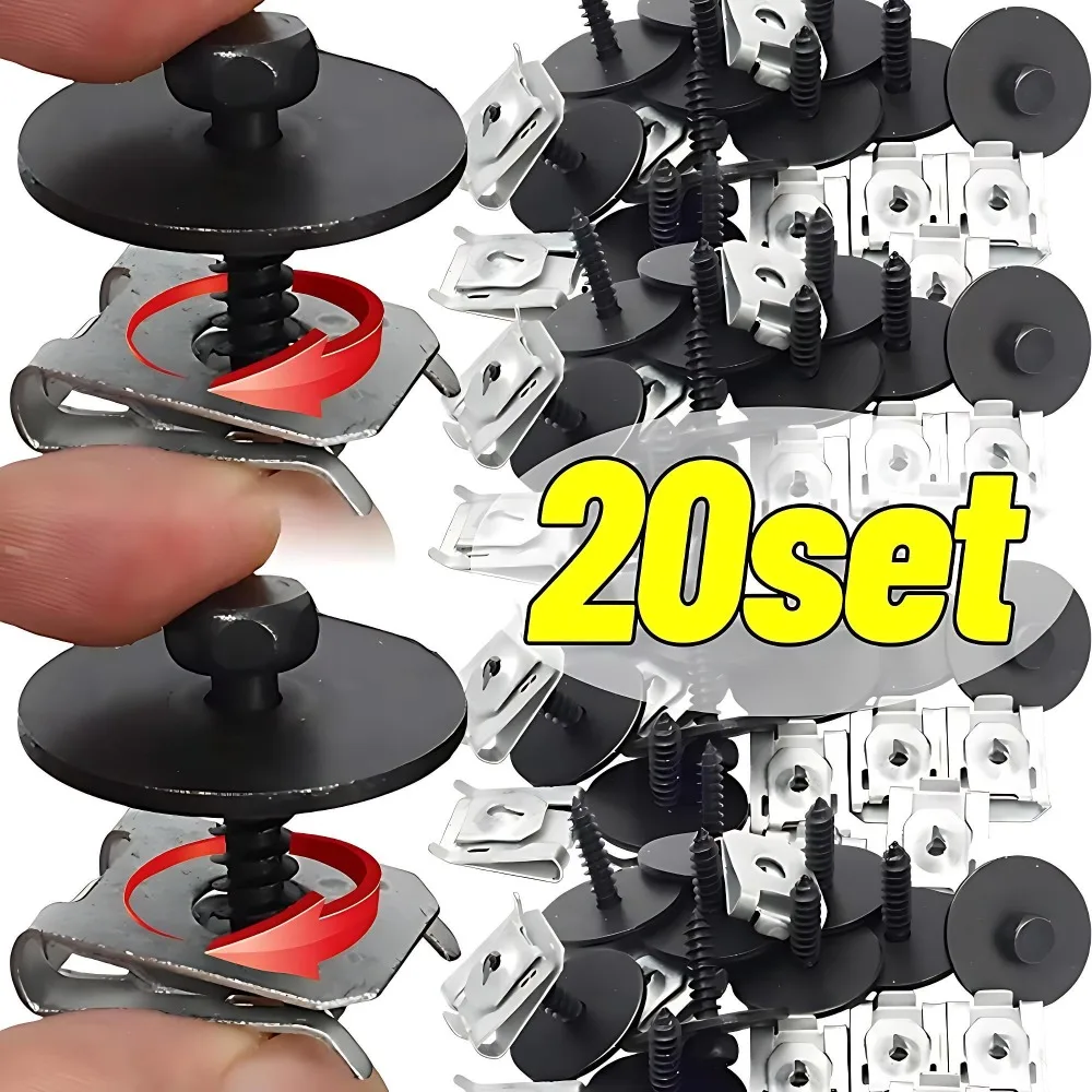

Metal Bumper Clip 07146951655 Auto Fastener Retainer Rivet Heavy Duty Exterior Repair Kit Easy Install DIY Car Replacement Part