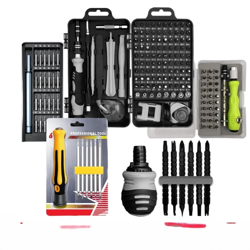 

Screwdriver set hot selling, ratchet multifunctional screwdriver, computer and mobile phone repair tool, household use